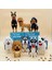 Chowdren Köpek Stili Balody Doberman Kaniş Dachshund Husky Schnauzer Chowdren Bull Terrier Köpek Hayvan Pet 3D Mini Elmas Bloklar Yapı Oyuncak Kutu Yok (Yurt Dışından) 3