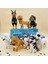 Chowdren Köpek Stili Balody Doberman Kaniş Dachshund Husky Schnauzer Chowdren Bull Terrier Köpek Hayvan Pet 3D Mini Elmas Bloklar Yapı Oyuncak Kutu Yok (Yurt Dışından) 4