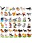 B38 Stili Wisehawk Mini Yapı Taşları Elmas Hayvan Modeli Çanta Tuğla Köpek Kedi Geyik Balık Serisi Oyuncaklar Çocuklar Için Hediyeler B24-D15 (Yurt Dışından) 3
