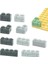 Koyu GRI-50PCS Tarzı Kalın Duvar Figürleri Tuğla Uyumlu Dıy 1x2 1x3 1x Nokta Yapı Taşları Eğitici Ev Inşaat Oyuncakları (Yurt Dışından) 2