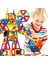 Mini 110 Adet Set Stili 3D Manyetik Oyuncaklar Mıknatıs Tasarımcısı Inşaat Seti Mini ve Büyük Boy Model Yapı Taşları Çocuklar Için Eğitici Oyuncaklar (Yurt Dışından) 3
