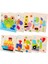 Roket Tarzı Bebek Oyuncakları Ahşap 3D Bulmaca Tangram Şekilleri Öğrenme Hayvan Zekası Yapboz Oyuncaklar Çocuklar Için Eğitici Montessori (Yurt Dışından) 3