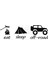 Eat Slepp Offroad Duvar Dekor Sticker 40 x 12 cm 1
