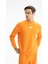 Erkek Sade Şık Regular Fit Şardonsuz 3 İplik Bisiklet Yaka Sweatshirt K26124601401 3