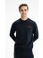 Erkek Basic Regular Fit Şardonsuz 3 İplik Bisiklet Yaka Sweatshirt K26124601301 4
