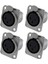 Xlr Dişi Jak 3 Pin - Panel Montajlı Jak D Serisi Boyut Xlr-F - 4 Paket (Yurt Dışından) 1
