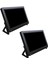 2x 7 Inç Ekran Monitör LCD Kasa Destek Tutucu 3 Akrilik Konut Braketi LCD Siyah (Yurt Dışından) 1
