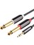 Ses Kablosu 3.5mm Çift 6.35MM Aux Kablosu 2x6.5 Jack 3.5 Erkek Mikser Amplifikatör Hoparlör Splitter Kablosu 1 M/3.28FT (Yurt Dışından) 1
