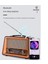 Taşınabilir Ahşap Retro Radyo Kablosuz Bluetooth Hoparlörler Hıfı Stereo Am/fm Radyo Çalar USB Tf Aux Mp3, Maun Rengi (Yurt Dışından) 1