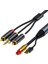 Dijital Analog Ses Dönüştürme Kablosu 2rca + 3.5mm Jack Stereo Ses Kablosu Hdtv, Dvd, Kulaklık (4.9 Feet) (Yurt Dışından) 1