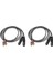 2x Çift Dişi Xlr - Rca Kablosu, Ağır Hizmet Tipi 2 Xlr Dişi - 2 Rca Erkek Yama Kablosu Hifi Stereo Ses Bağlantı Kablosu (Yurt Dışından) 1