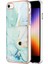 Yb Deri Kaplama Serisi-9 iPhone Se (2022) / Se (2020) / 7 4.7 Inç / 8 4.7 Kılıf Kickstand Imd Arka Telefon Kapağı - 003 Yeşil (Yurt Dışından) 1