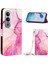 Yb Desen Baskı Deri Serisi-6 Oneplus Nord Ce4 5g Kılıf Standı Omuz Askılı Flip Telefon Kapağı - Pembe / Mor / Altın LS001 (Yurt Dışından) 1