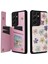 Samsung Galaxy S21 Ultra 5g Kart Yuvaları Kickstand Rfıd Engelleme Cep Telefonu Kılıfı Pu Deri + Tpu Kapak - Çiçekler (Yurt Dışından) 1