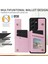 Samsung Galaxy S21 Ultra 5g Kart Yuvaları Kickstand Rfıd Engelleme Cep Telefonu Kılıfı Pu Deri + Tpu Kapak - Çiçekler (Yurt Dışından) 5