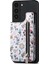 Samsung Galaxy S22 5g Renkli Baskılı Kartlık Fermuar Tasarımı Arka Kabuk Için D10 Telefon Kılıfı - Siyah (Yurt Dışından) 1