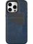 iPhone 14 Pro Max Için Kılıf Kart Yuvası Düşmeyi Önleyici Pu+Tpu Telefon Koruyucu-Mavi (Yurt Dışından) 6