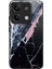 Xiaomi Redmi Note 13 5g Kılıf Temperli Cam+Tpu Telefon Kapağı Desen Baskı - Siyah Mermer (Yurt Dışından) 1