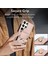 Samsung Galaxy S23 Ultra Kılıf Deri + Tpu Kickstand Kart Tutucu Telefon Kapağı - Pembe Altın (Yurt Dışından) 5
