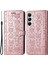 Samsung Galaxy A35 5g Kılıf Manyetik Toka Cüzdan Çizilmeye Dayanıklı Telefon Kapağı - Gül Altın (Yurt Dışından) 1