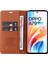 Yıkatu YK-001 Oppo A79 5g / A2 5g Kılıf Manyetik Adsorpsiyon Deri Telefon Kapağı - Kahverengi (Yurt Dışından) 2