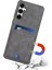 Samsung Galaxy S25 Fe Kickstand Deri Kaplamalı Tpu Telefon Kılıfı ve Kart Yuvası (Yurt Dışından) 3