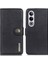 Khazneh Oneplus Nord Ce4 5g / Ace 3V 5g Kılıf Pu Deri Sığır Derisi Doku Çevirmeli Telefon Kapağı - Siyah (Yurt Dışından) 1