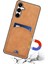 Samsung Galaxy S25 Fe Kickstand Deri Kaplamalı Tpu Telefon Kılıfı ve Kart Yuvası (Yurt Dışından) 3