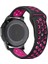 Xiaomi Mi Watch/Mi Watch Color (22 Mm) Uyumlu Kordon Silikon Nike Delikli Spor Kayış, Siyah-Rose Gol 2
