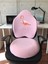 Officekup Visco Gamer Oyuncu Bel Yastığı ve Yuvarlak Oturma Minderi 2'li Set Pembe Flamingo Somon 1