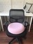 Officekup Visco Gamer Oyuncu Bel Yastığı ve Yuvarlak Oturma Minderi 2'li Set Pembe Girl Boss 4