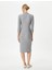 4WAK80002EK Koton Kadın Elbise Gri 5
