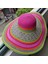 Gökkuşağı Şerit Büyük Ağız Hasır Şapka Bayanlar Açık Plaj Şapkası (Yurt Dışından) 1