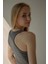 Fitilli T-Shirt Halter Yaka Örme Atlet 3