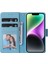 Ile Uyumlu iPhone 14 Premium Mermer Vintage Pu Deri Manyetik Kapatma Kılıfı Kayışlı Kapaklı (Yurt Dışından) 4