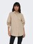 Onlnora New L/s Shırt Wvn Noos Kadın Kahverengi Gömlek - 15227677 2