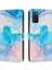 Samsung Galaxy A03S Cüzdan Durumda Boyalı Mermer Darbeye Çevir (Yurt Dışından) 1