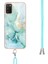 Colorful Shop Samsung Galaxy A03S Mermer Anti-Scratch Yumuşak Crossbody Kordon Için Kılıf (Yurt Dışından) 4