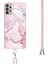 Colorful Shop Samsung Galaxy A23 Için Kılıf 4g/5g Crossbody Kordon Askısı Mermer Tampon (Yurt Dışından) 3