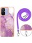 Xiaomi Redmi Için 12C Mermer Tampon Crossbody Kordon Askısı Yumuşak (Yurt Dışından) 5