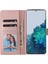 Ile Uyumlu Samsung Galaxy S21 Ultra 5g Premium Mermer Vintage Pu Deri Manyetik Kapatma Kılıfı Kayışlı Kapaklı (Yurt Dışından) 4