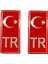 Tr Plaka Sticker 2'li - Türkiye Plaka Sticker - Türkiye Plakalık Sticker 1