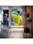 Brezilyalı Futbolcu Neymar Football Sokak Sanatı Grafiti Dikey Kanvas Tablo 1
