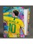 Brezilyalı Futbolcu Neymar Football Sokak Sanatı Grafiti Dikey Kanvas Tablo 2