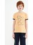 Kavun Içi Minimal Yazı Baskılı Standart Kalıp O Yaka Erkek Çocuk T-Shirt - 11132 1