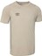 Erkek Gri Bej T-Shirt Tf-0167 Kısa Kol Spor T-Shirt Tf-0167 5