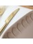 Mat Toprak Taupe Badem Kayık Tabak 22 cm 2 Adet 977 2