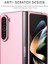 Samsung Galaxy Z Fold 5 Için Ince Sert Pc Koruyucu Kılıf Telefon Kılıfı Pembe (Yurt Dışından) 4