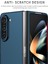 Samsung Galaxy Z Fold 5 Için Ince Sert Pc Koruyucu Kılıf Telefon Kılıfı Lacivert (Yurt Dışından) 4