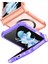 Samsung Galaxy Z Flip 5 Için Menteşe Korumalı Şeffaf Kılıf Telefon Kılıfı , Magsafe ile Uyumlu Mor (Yurt Dışından) 3